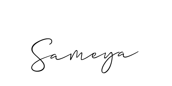 How to make Sameya name signature. Use Allison_Script style for creating short signs online. This is the latest handwritten sign. Sameya signature style 2 images and pictures png