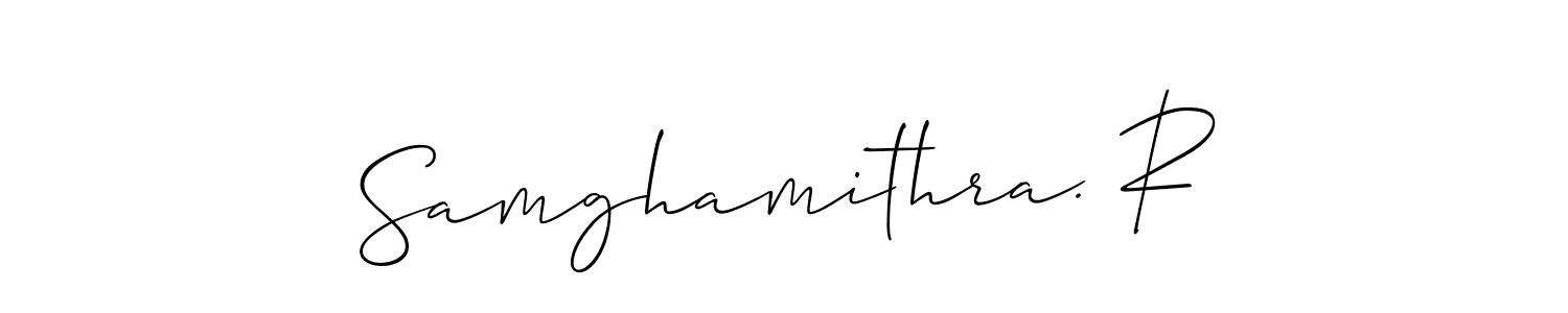 Make a beautiful signature design for name Samghamithra. R. Use this online signature maker to create a handwritten signature for free. Samghamithra. R signature style 2 images and pictures png