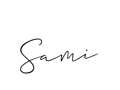 Sami stylish signature style. Best Handwritten Sign (Allison_Script) for my name. Handwritten Signature Collection Ideas for my name Sami. Sami signature style 2 images and pictures png