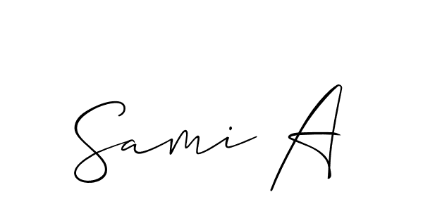 See photos of Sami A official signature by Spectra . Check more albums & portfolios. Read reviews & check more about Allison_Script font. Sami A signature style 2 images and pictures png