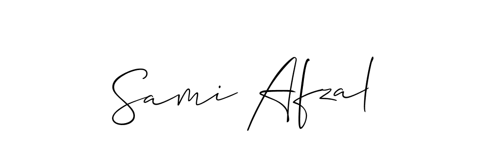Also we have Sami Afzal name is the best signature style. Create professional handwritten signature collection using Allison_Script autograph style. Sami Afzal signature style 2 images and pictures png