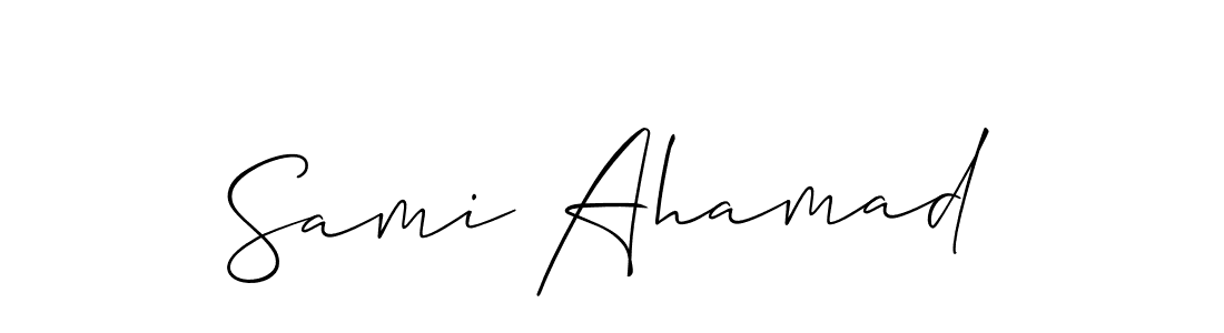 Make a beautiful signature design for name Sami Ahamad. Use this online signature maker to create a handwritten signature for free. Sami Ahamad signature style 2 images and pictures png