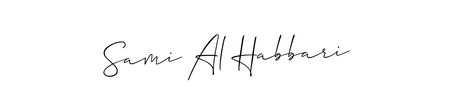 Design your own signature with our free online signature maker. With this signature software, you can create a handwritten (Allison_Script) signature for name Sami Al Habbari. Sami Al Habbari signature style 2 images and pictures png