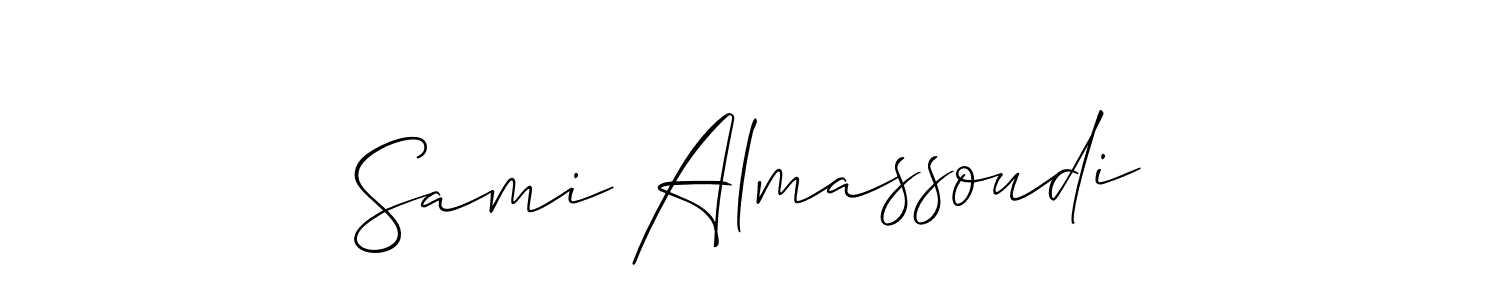 You can use this online signature creator to create a handwritten signature for the name Sami Almassoudi. This is the best online autograph maker. Sami Almassoudi signature style 2 images and pictures png