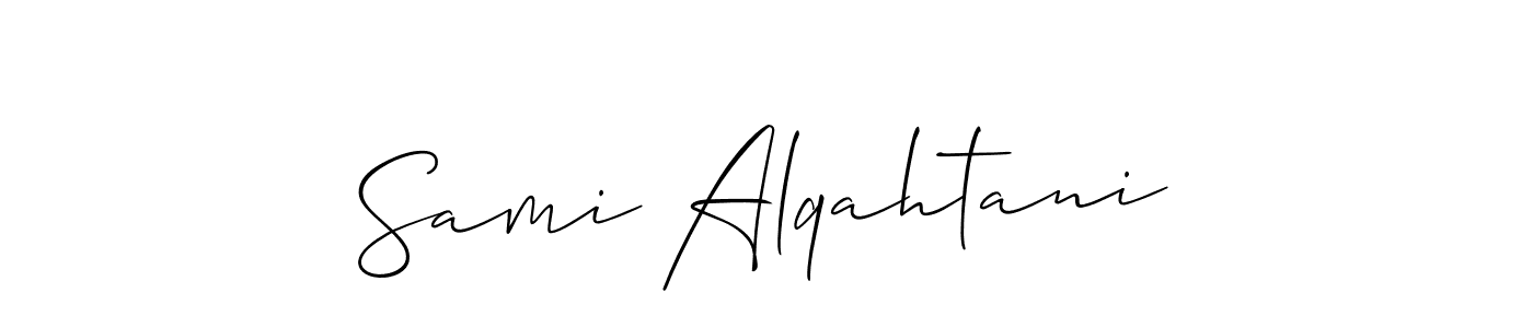 How to make Sami Alqahtani signature? Allison_Script is a professional autograph style. Create handwritten signature for Sami Alqahtani name. Sami Alqahtani signature style 2 images and pictures png