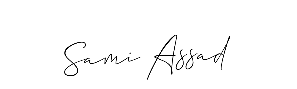 Also we have Sami Assad name is the best signature style. Create professional handwritten signature collection using Allison_Script autograph style. Sami Assad signature style 2 images and pictures png