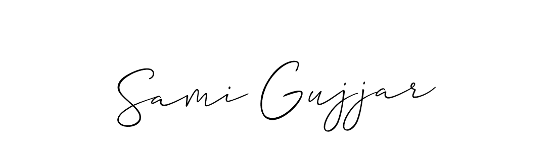 Similarly Allison_Script is the best handwritten signature design. Signature creator online .You can use it as an online autograph creator for name Sami Gujjar. Sami Gujjar signature style 2 images and pictures png