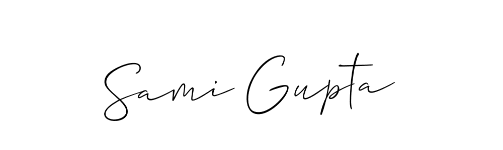 This is the best signature style for the Sami Gupta name. Also you like these signature font (Allison_Script). Mix name signature. Sami Gupta signature style 2 images and pictures png