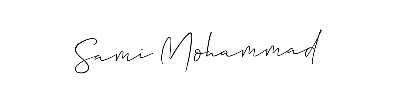 Create a beautiful signature design for name Sami Mohammad. With this signature (Allison_Script) fonts, you can make a handwritten signature for free. Sami Mohammad signature style 2 images and pictures png