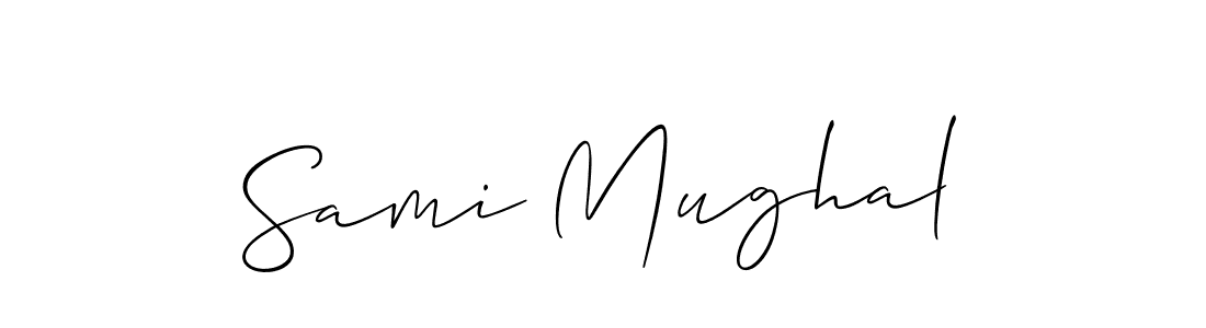 Also we have Sami Mughal name is the best signature style. Create professional handwritten signature collection using Allison_Script autograph style. Sami Mughal signature style 2 images and pictures png