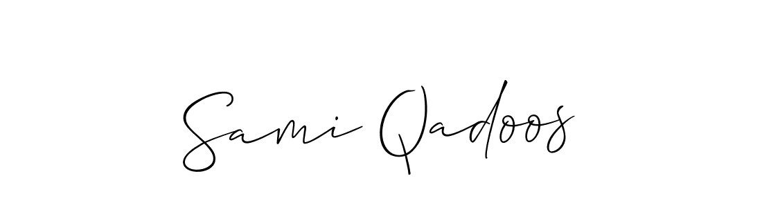 Make a short Sami Qadoos signature style. Manage your documents anywhere anytime using Allison_Script. Create and add eSignatures, submit forms, share and send files easily. Sami Qadoos signature style 2 images and pictures png