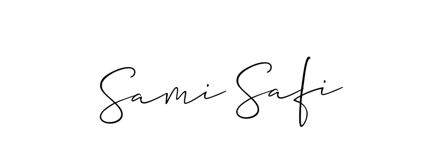 Sami Safi stylish signature style. Best Handwritten Sign (Allison_Script) for my name. Handwritten Signature Collection Ideas for my name Sami Safi. Sami Safi signature style 2 images and pictures png