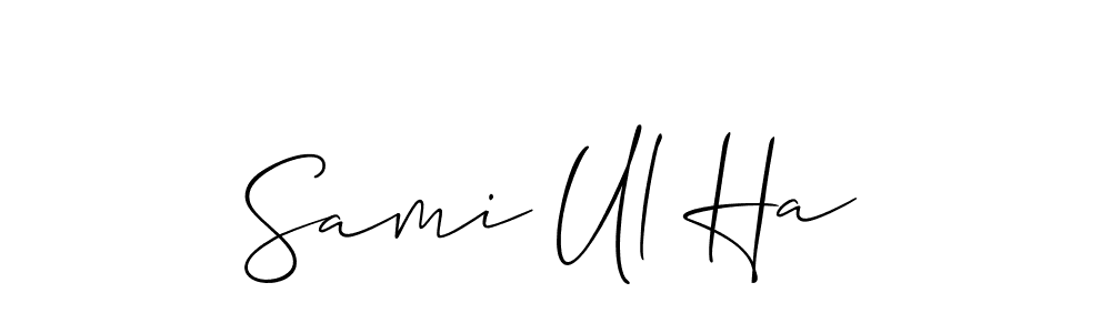 Also we have Sami Ul Ha name is the best signature style. Create professional handwritten signature collection using Allison_Script autograph style. Sami Ul Ha signature style 2 images and pictures png