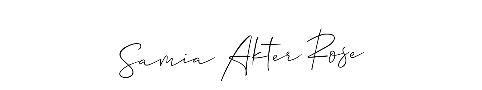 See photos of Samia Akter Rose official signature by Spectra . Check more albums & portfolios. Read reviews & check more about Allison_Script font. Samia Akter Rose signature style 2 images and pictures png