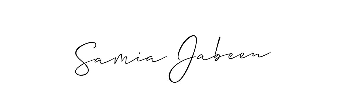 Samia Jabeen stylish signature style. Best Handwritten Sign (Allison_Script) for my name. Handwritten Signature Collection Ideas for my name Samia Jabeen. Samia Jabeen signature style 2 images and pictures png