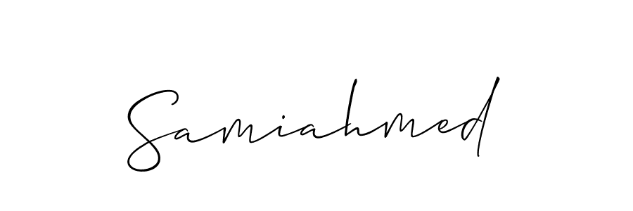 You can use this online signature creator to create a handwritten signature for the name Samiahmed. This is the best online autograph maker. Samiahmed signature style 2 images and pictures png