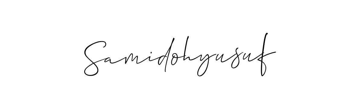 Similarly Allison_Script is the best handwritten signature design. Signature creator online .You can use it as an online autograph creator for name Samidohyusuf. Samidohyusuf signature style 2 images and pictures png