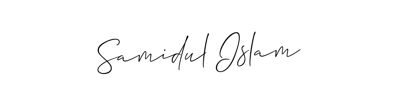 Make a beautiful signature design for name Samidul Islam. Use this online signature maker to create a handwritten signature for free. Samidul Islam signature style 2 images and pictures png