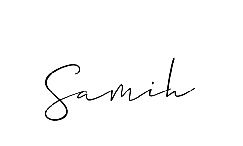 Similarly Allison_Script is the best handwritten signature design. Signature creator online .You can use it as an online autograph creator for name Samih. Samih signature style 2 images and pictures png