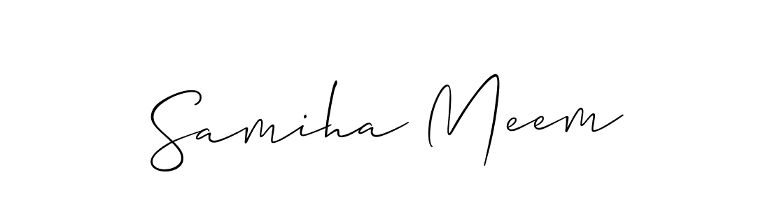 This is the best signature style for the Samiha Meem name. Also you like these signature font (Allison_Script). Mix name signature. Samiha Meem signature style 2 images and pictures png