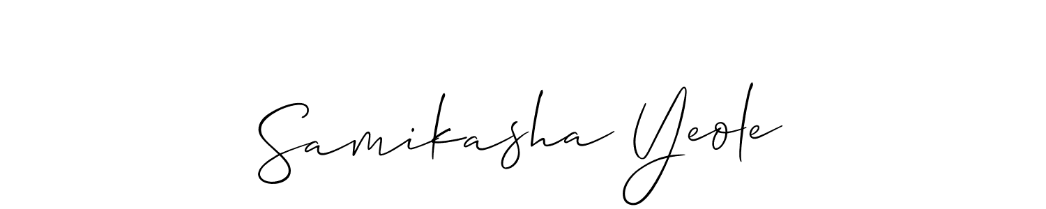 Make a beautiful signature design for name Samikasha Yeole. Use this online signature maker to create a handwritten signature for free. Samikasha Yeole signature style 2 images and pictures png