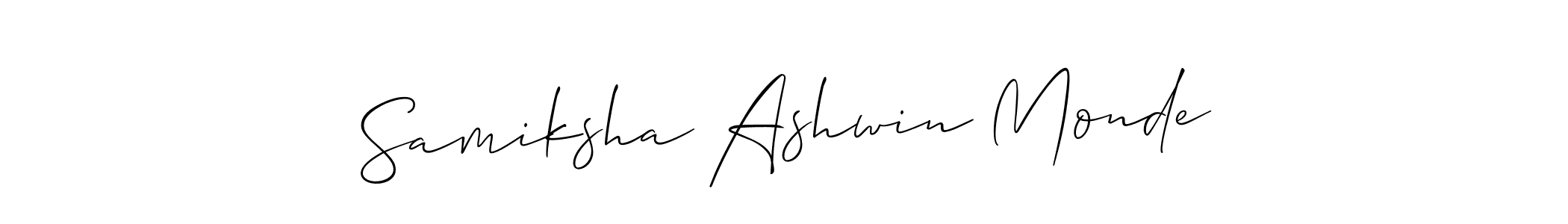Once you've used our free online signature maker to create your best signature Allison_Script style, it's time to enjoy all of the benefits that Samiksha Ashwin Monde name signing documents. Samiksha Ashwin Monde signature style 2 images and pictures png