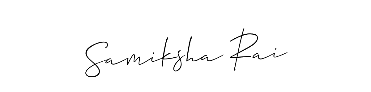 How to Draw Samiksha Rai signature style? Allison_Script is a latest design signature styles for name Samiksha Rai. Samiksha Rai signature style 2 images and pictures png