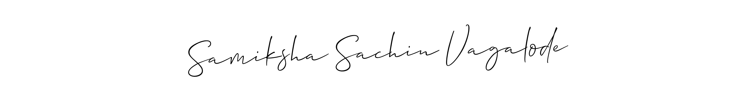 Make a beautiful signature design for name Samiksha Sachin Vagalode. Use this online signature maker to create a handwritten signature for free. Samiksha Sachin Vagalode signature style 2 images and pictures png