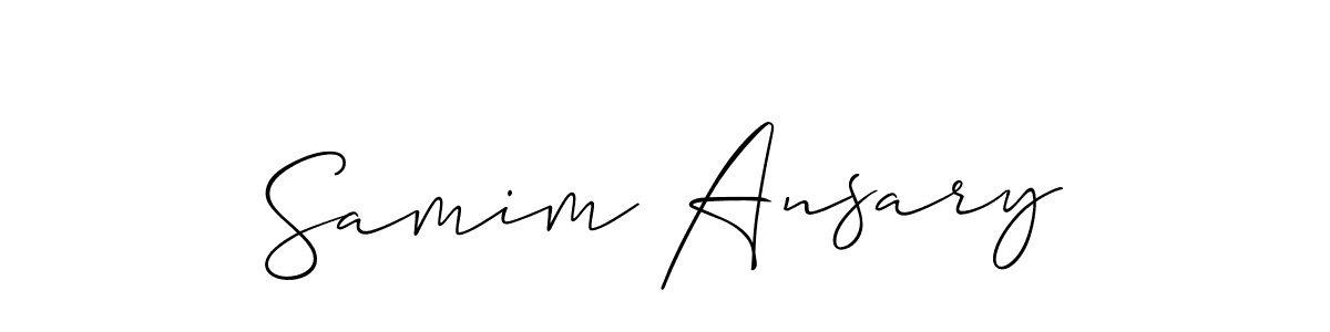 Create a beautiful signature design for name Samim Ansary. With this signature (Allison_Script) fonts, you can make a handwritten signature for free. Samim Ansary signature style 2 images and pictures png