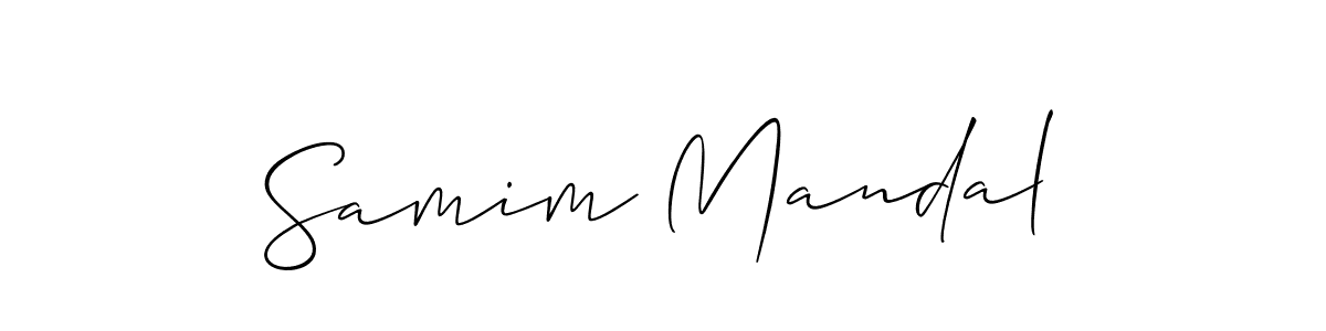 Also we have Samim Mandal name is the best signature style. Create professional handwritten signature collection using Allison_Script autograph style. Samim Mandal signature style 2 images and pictures png
