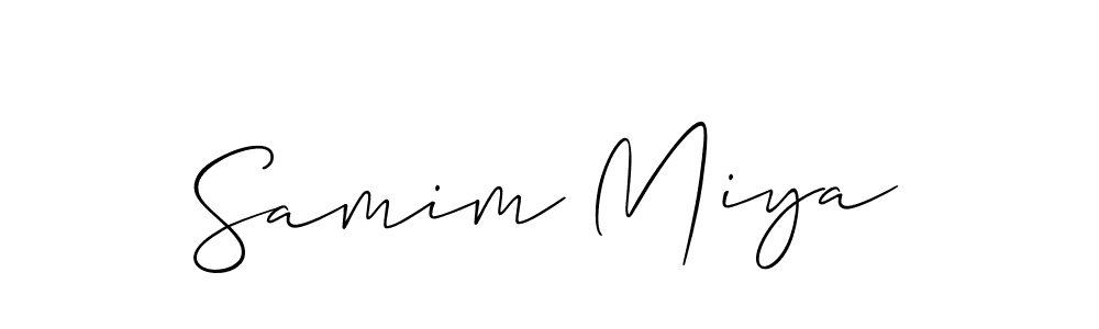 This is the best signature style for the Samim Miya name. Also you like these signature font (Allison_Script). Mix name signature. Samim Miya signature style 2 images and pictures png