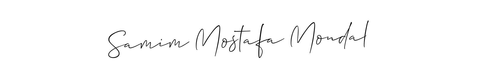 if you are searching for the best signature style for your name Samim Mostafa Mondal. so please give up your signature search. here we have designed multiple signature styles  using Allison_Script. Samim Mostafa Mondal signature style 2 images and pictures png