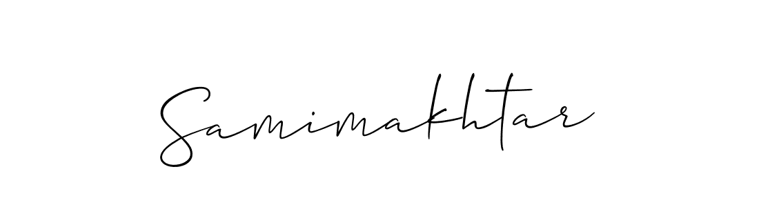 Allison_Script is a professional signature style that is perfect for those who want to add a touch of class to their signature. It is also a great choice for those who want to make their signature more unique. Get Samimakhtar name to fancy signature for free. Samimakhtar signature style 2 images and pictures png