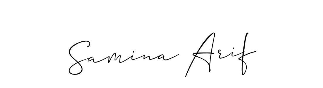 This is the best signature style for the Samina Arif name. Also you like these signature font (Allison_Script). Mix name signature. Samina Arif signature style 2 images and pictures png