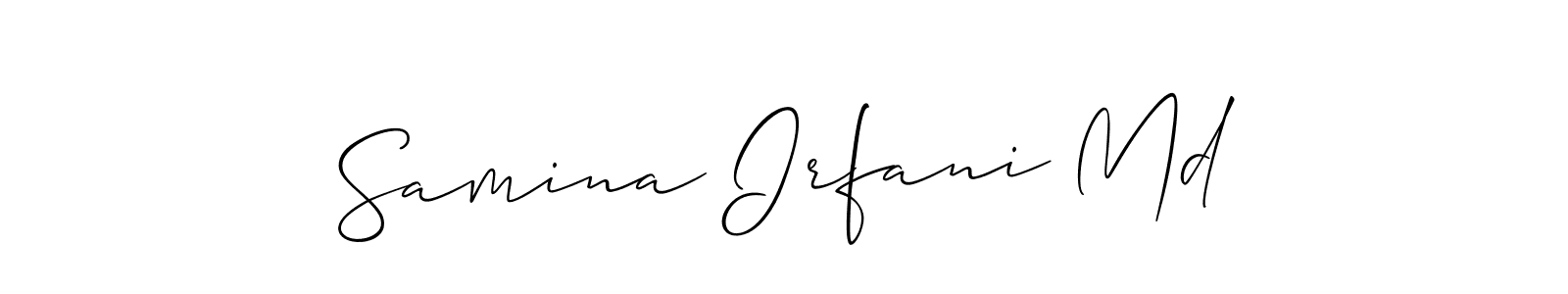 You can use this online signature creator to create a handwritten signature for the name Samina Irfani Md. This is the best online autograph maker. Samina Irfani Md signature style 2 images and pictures png
