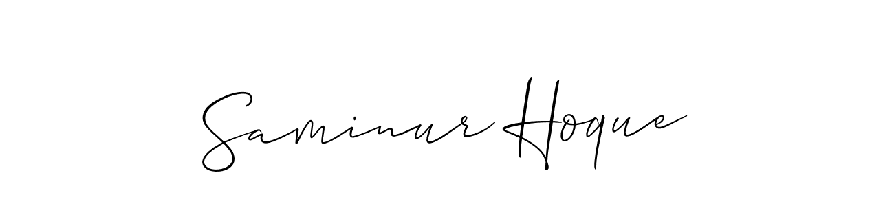 Saminur Hoque stylish signature style. Best Handwritten Sign (Allison_Script) for my name. Handwritten Signature Collection Ideas for my name Saminur Hoque. Saminur Hoque signature style 2 images and pictures png