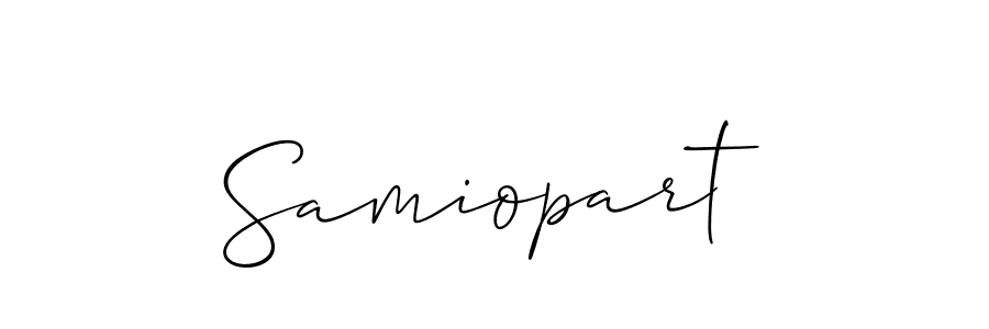 How to Draw Samiopart signature style? Allison_Script is a latest design signature styles for name Samiopart. Samiopart signature style 2 images and pictures png
