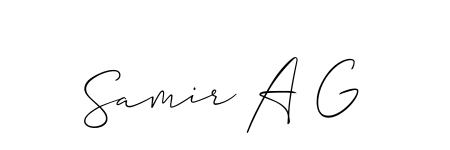 Check out images of Autograph of Samir A G name. Actor Samir A G Signature Style. Allison_Script is a professional sign style online. Samir A G signature style 2 images and pictures png