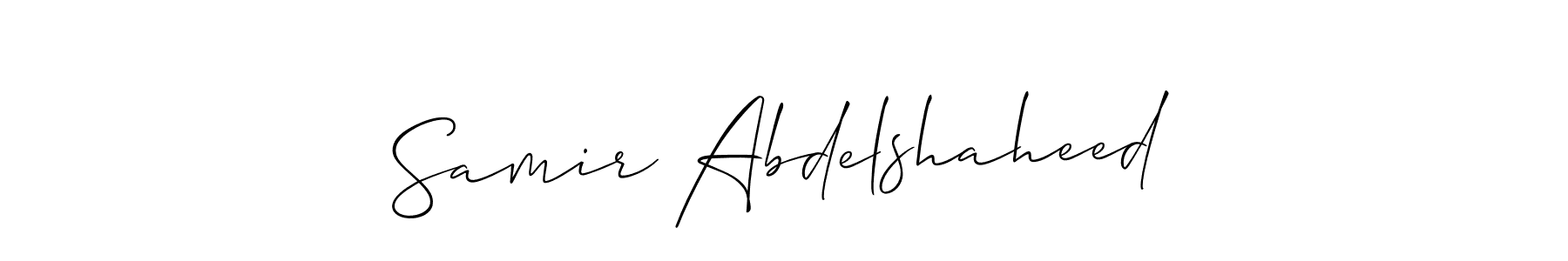 Design your own signature with our free online signature maker. With this signature software, you can create a handwritten (Allison_Script) signature for name Samir Abdelshaheed. Samir Abdelshaheed signature style 2 images and pictures png