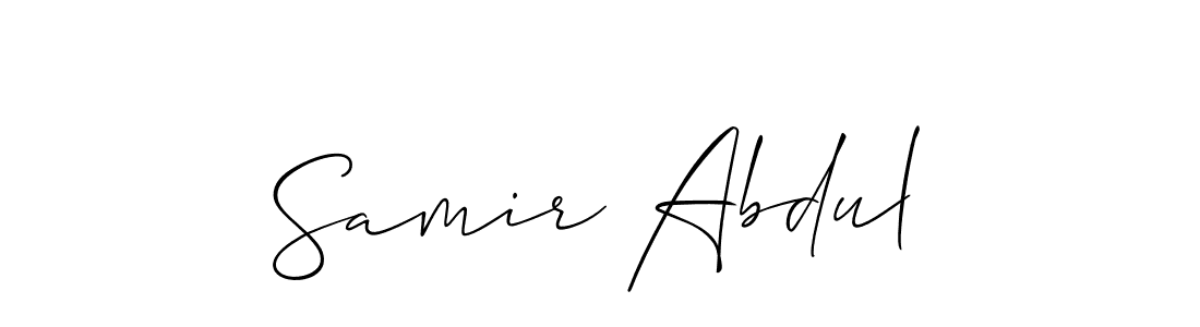 Design your own signature with our free online signature maker. With this signature software, you can create a handwritten (Allison_Script) signature for name Samir Abdul. Samir Abdul signature style 2 images and pictures png