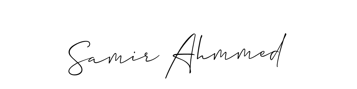 Samir Ahmmed stylish signature style. Best Handwritten Sign (Allison_Script) for my name. Handwritten Signature Collection Ideas for my name Samir Ahmmed. Samir Ahmmed signature style 2 images and pictures png