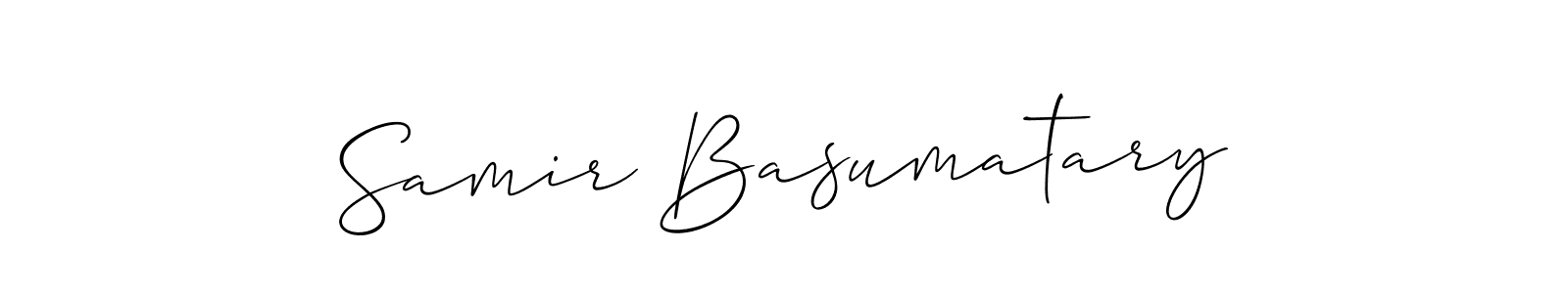 How to make Samir Basumatary name signature. Use Allison_Script style for creating short signs online. This is the latest handwritten sign. Samir Basumatary signature style 2 images and pictures png