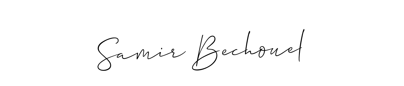 Best and Professional Signature Style for Samir Bechouel. Allison_Script Best Signature Style Collection. Samir Bechouel signature style 2 images and pictures png