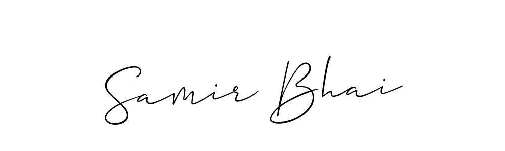 You can use this online signature creator to create a handwritten signature for the name Samir Bhai. This is the best online autograph maker. Samir Bhai signature style 2 images and pictures png