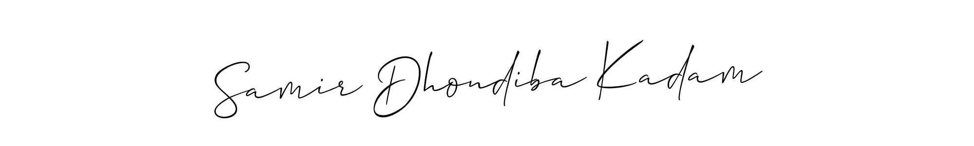 Check out images of Autograph of Samir Dhondiba Kadam name. Actor Samir Dhondiba Kadam Signature Style. Allison_Script is a professional sign style online. Samir Dhondiba Kadam signature style 2 images and pictures png