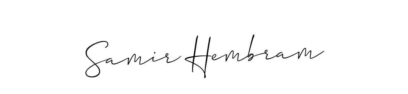 Best and Professional Signature Style for Samir Hembram. Allison_Script Best Signature Style Collection. Samir Hembram signature style 2 images and pictures png