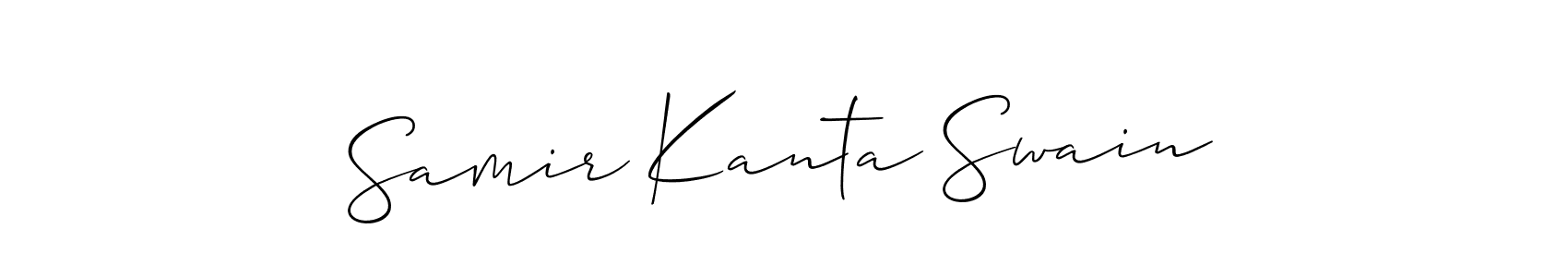 How to Draw Samir Kanta Swain signature style? Allison_Script is a latest design signature styles for name Samir Kanta Swain. Samir Kanta Swain signature style 2 images and pictures png