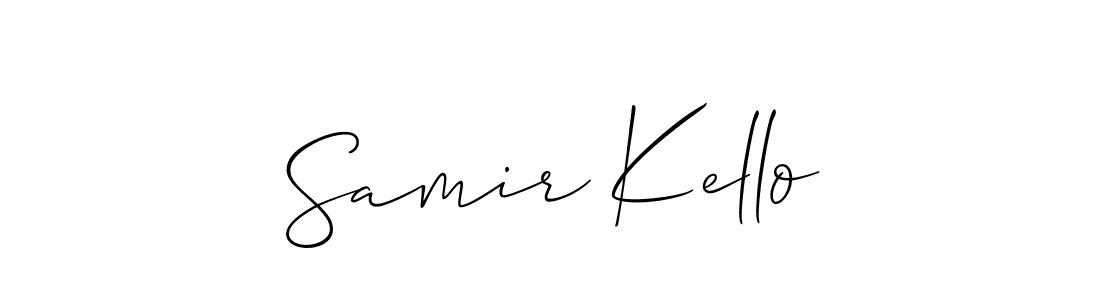 Best and Professional Signature Style for Samir Kello. Allison_Script Best Signature Style Collection. Samir Kello signature style 2 images and pictures png