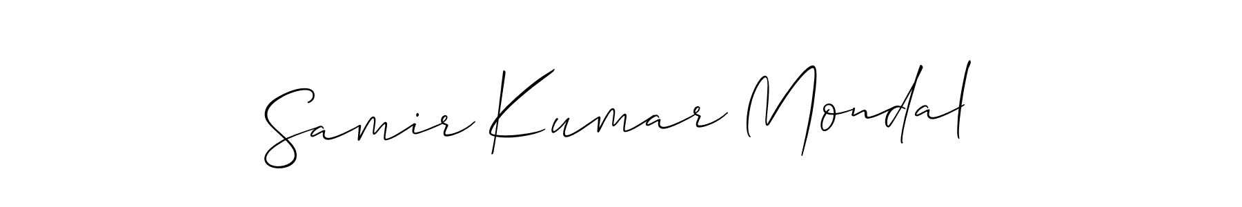 Samir Kumar Mondal stylish signature style. Best Handwritten Sign (Allison_Script) for my name. Handwritten Signature Collection Ideas for my name Samir Kumar Mondal. Samir Kumar Mondal signature style 2 images and pictures png