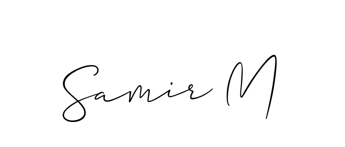 Make a beautiful signature design for name Samir M. Use this online signature maker to create a handwritten signature for free. Samir M signature style 2 images and pictures png